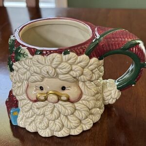 Vintage Santa Face Mug Jay Import Co. Earthenware Holiday Price is for One Mug
